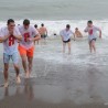Судакчане на Крещение окунулись в море, несмотря на шторм 121