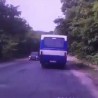 Авария пассажирского автобуса под Судаком попала на видео