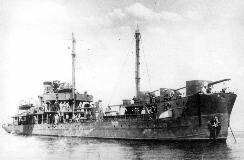 Канонерская лодка Красная Абхазия (бывший Эльпидифор-413), однотипная с Красным Аджаристаном